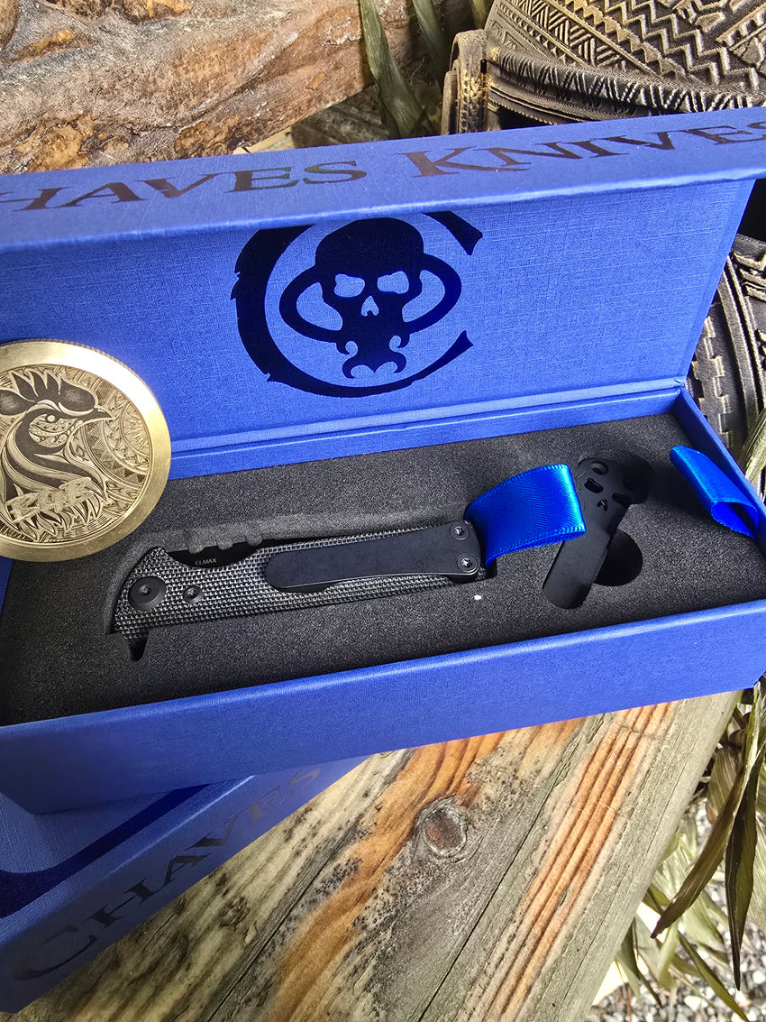 Chaves Knives T.A.K. Redencion Linerlock PVD Blk DP (Blackout)