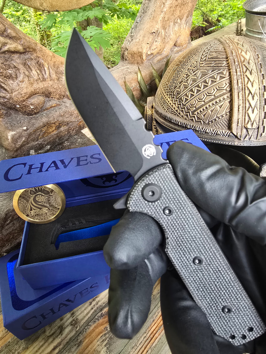 Chaves Knives T.A.K. Redencion Linerlock PVD Blk DP (Blackout)