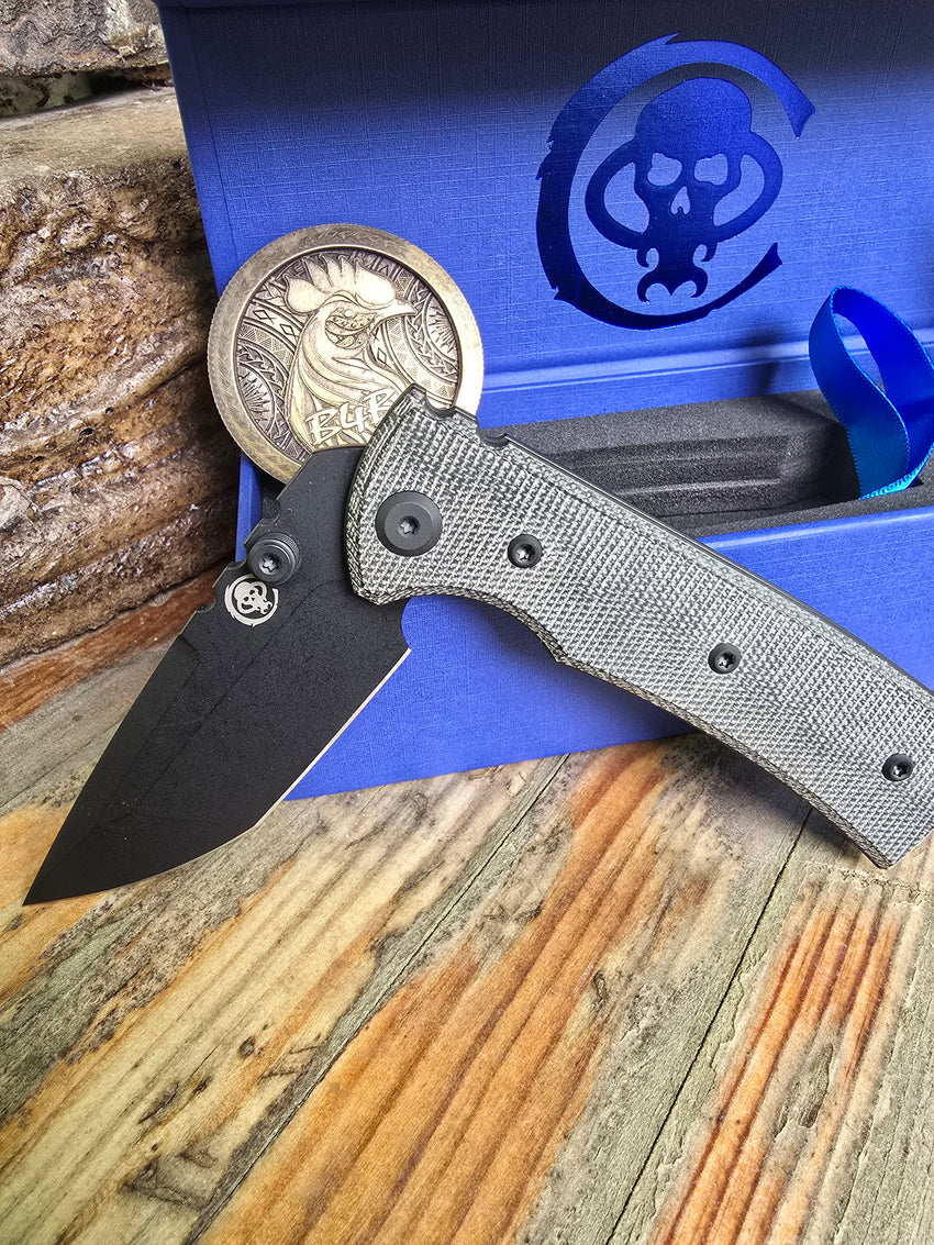 Chaves Knives Redencion Street Linerlock Blk TANTO
