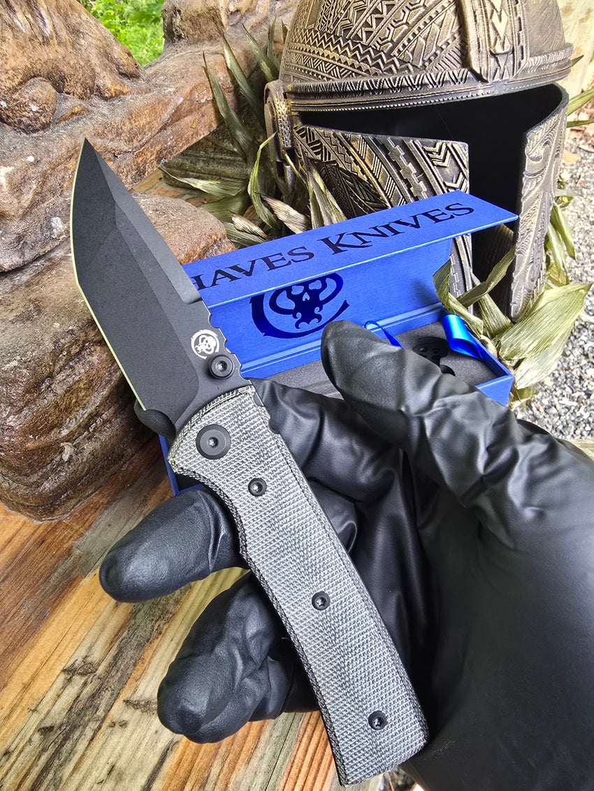 Chaves Knives Redencion Street Linerlock Blk TANTO