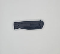 Chaves Knives Sangre Integral Street Folding Knife Stonewashed Black Titanium Satin Black PVD M390 Blade
