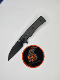 Chaves Knives Blue Label Sangre Street 3.38" Wharncliffe Elmax Blackout