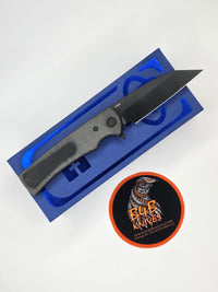 Chaves Knives Blue Label Sangre Street 3.38" Wharncliffe Elmax Blackout