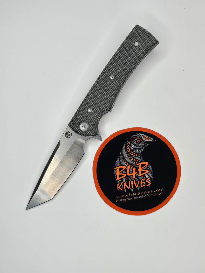 Chaves Knives Blue Label Liberation 229 3.81" Drop Point Elmax Belt Satin