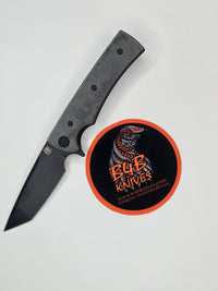 Chaves Knives Blue Label Liberation Street 3.38" Tanto Elmax Blackout