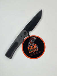 Chaves Knives Blue Label Liberation Street 3.38" Tanto Elmax Blackout