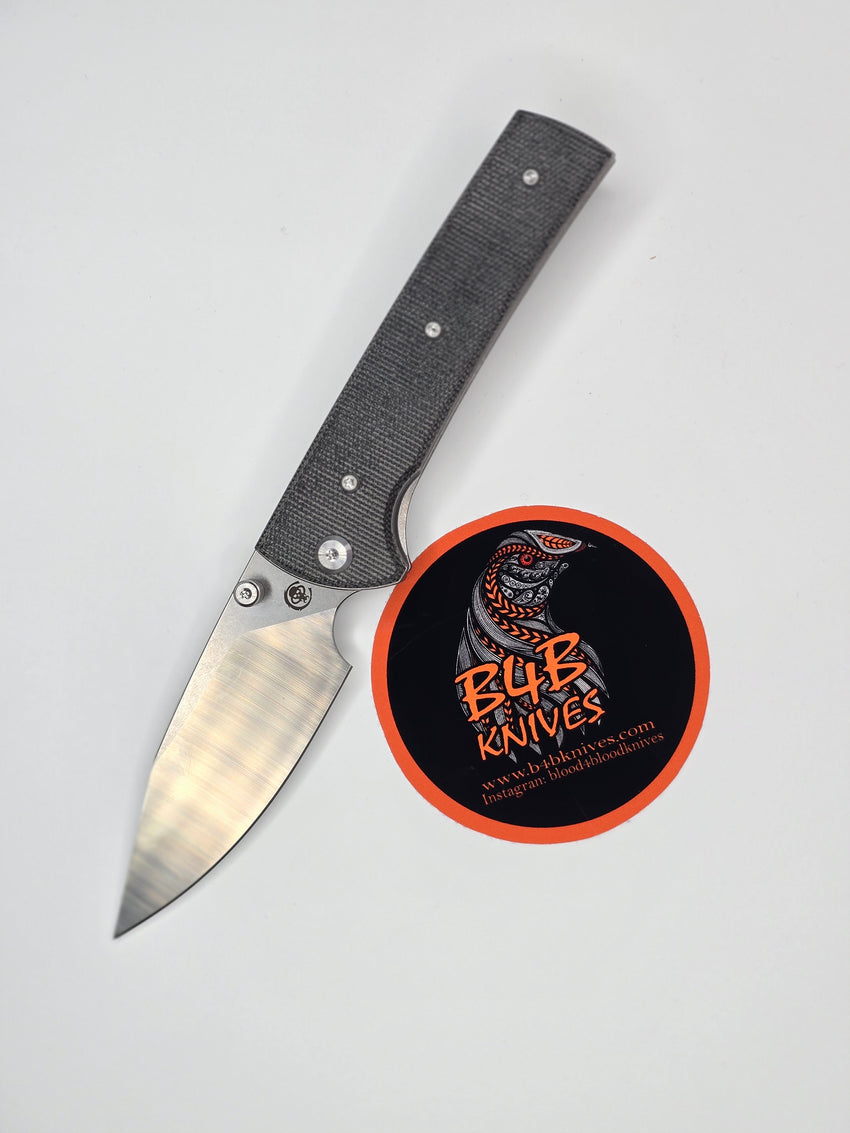Chaves Knives Blue Label Scapegoat 229 3.81" Spear Point Elmax Belt Satin