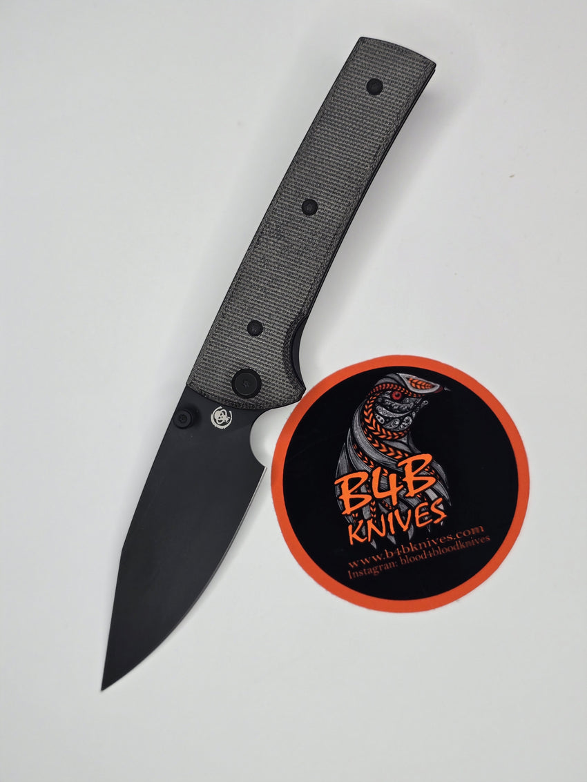 Chaves Knives Blue Label Scapegoat 229 3.81" Spear Point Elmax Blackout