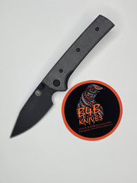 Chaves Knives Blue Label Scapegoat Street 3.38" Spear Point Elmax Blackout