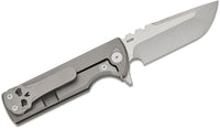 Chaves T.A.K. Integral Frame Lock Drop Point Knife Titanium (2.75" Satin M390)