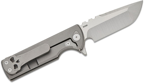 Chaves T.A.K. Integral Frame Lock Drop Point Knife Titanium (2.75" Satin M390)