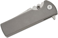 Chaves T.A.K. Integral Frame Lock Drop Point Knife Titanium (2.75" Satin M390)