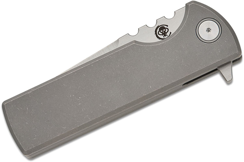 Chaves T.A.K. Integral Frame Lock Drop Point Knife Titanium (2.75" Satin M390)