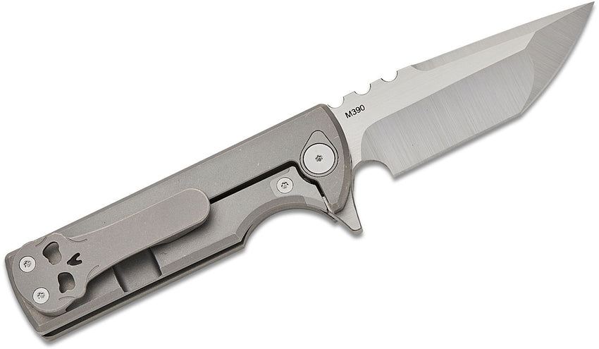 Chaves T.A.K. Integral Knife 2.75" M390 Belt Satin Tanto Blade