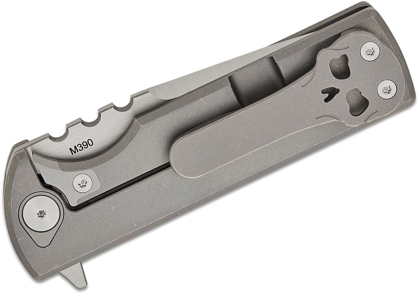 Chaves T.A.K. Integral Knife 2.75" M390 Belt Satin Tanto Blade