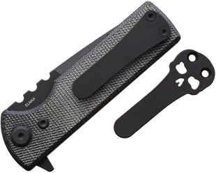 Chaves Knives Blue Label T.A.K. Redencion Black Micarta 2.75" Drop Point Blackout
