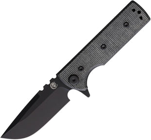 Chaves Knives Blue Label T.A.K. Redencion Black Micarta 2.75" Drop Point Blackout