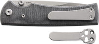 Chaves Knives Blue Label Liberation 229 3.81" Drop Point Elmax Belt Satin