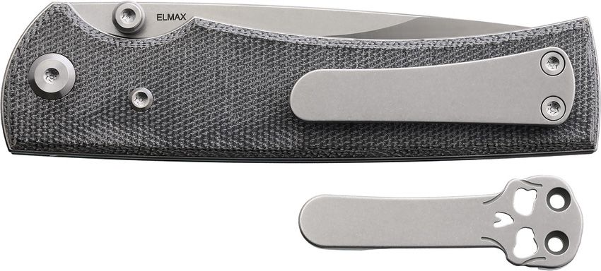 Chaves Knives Blue Label Liberation 229 3.81" Drop Point Elmax Belt Satin
