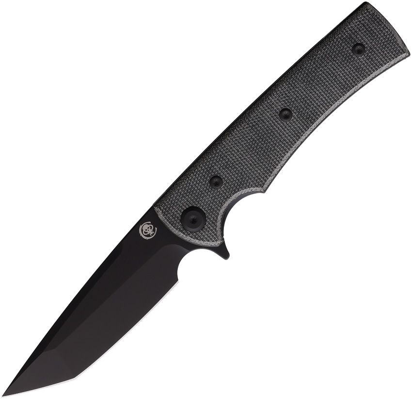 Chaves Knives Blue Label Liberation Street 3.38" Tanto Elmax Blackout
