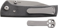 Chaves Knives Blue Label Scapegoat Street 3.38" Spear Point Elmax Belt Satin