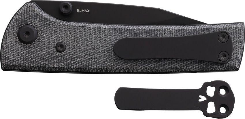 Chaves Knives Blue Label Scapegoat Street 3.38" Spear Point Elmax Blackout