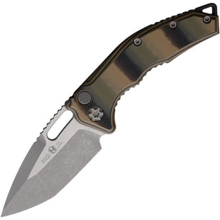 Heretic Knives Auto Medusa Button Lock Camo