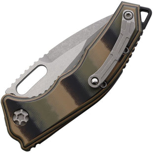 Heretic Knives Auto Medusa Button Lock Camo