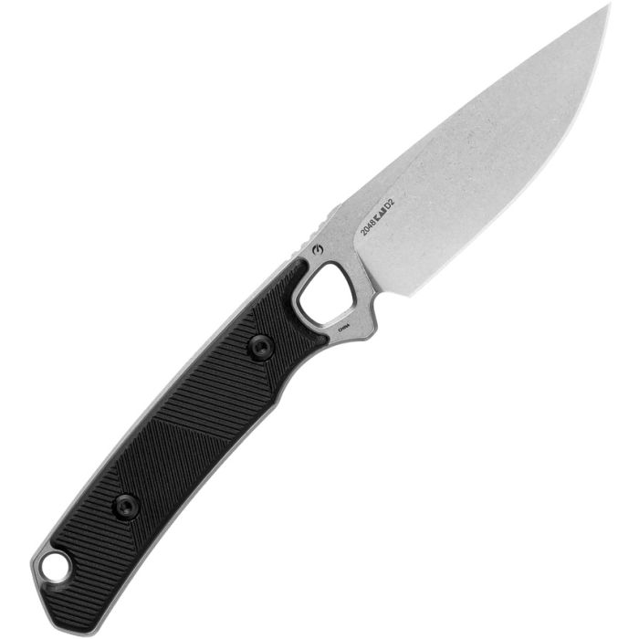 Kershaw Steppe Fixed Blade Knife Black Rubber