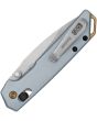 Kershaw Mini Iridium DuraLock Knife Ice Blue Anodized Aluminum (3" Stonewash)