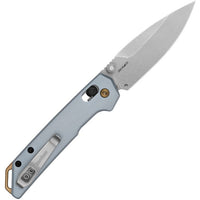 Kershaw Mini Iridium DuraLock Knife Ice Blue Anodized Aluminum (3" Stonewash)