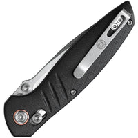 Vosteed Corsair – 3.25″ Stonewash Nitro-V Blade, Black Micarta Handle, Crossbar Lock