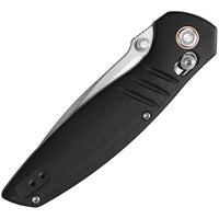 Vosteed Corsair – 3.25″ Stonewash Nitro-V Blade, Black Micarta Handle, Crossbar Lock